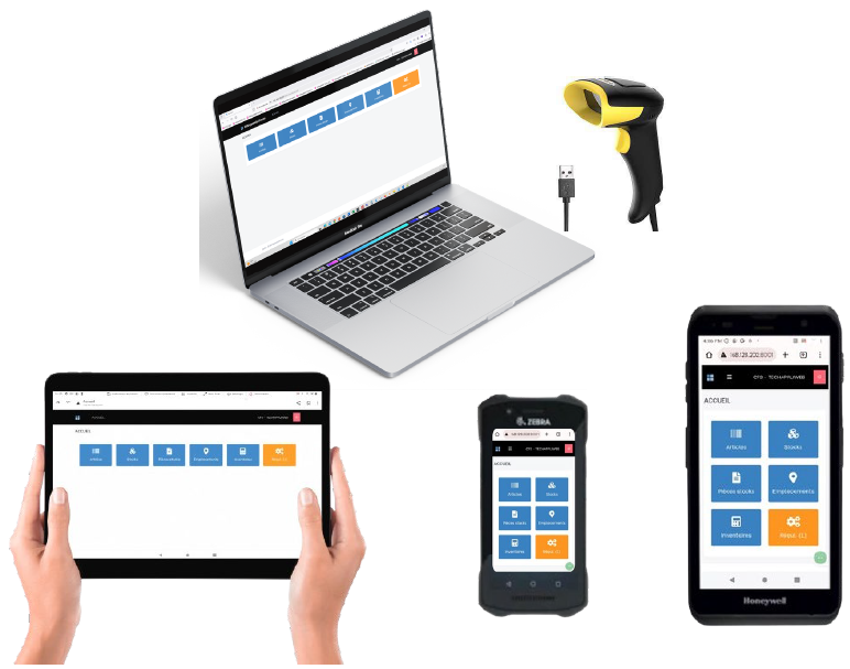 Applications Web WSAppWeb Réception connectées à WaveSoft