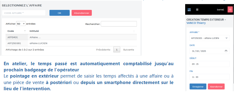 POINTAGE